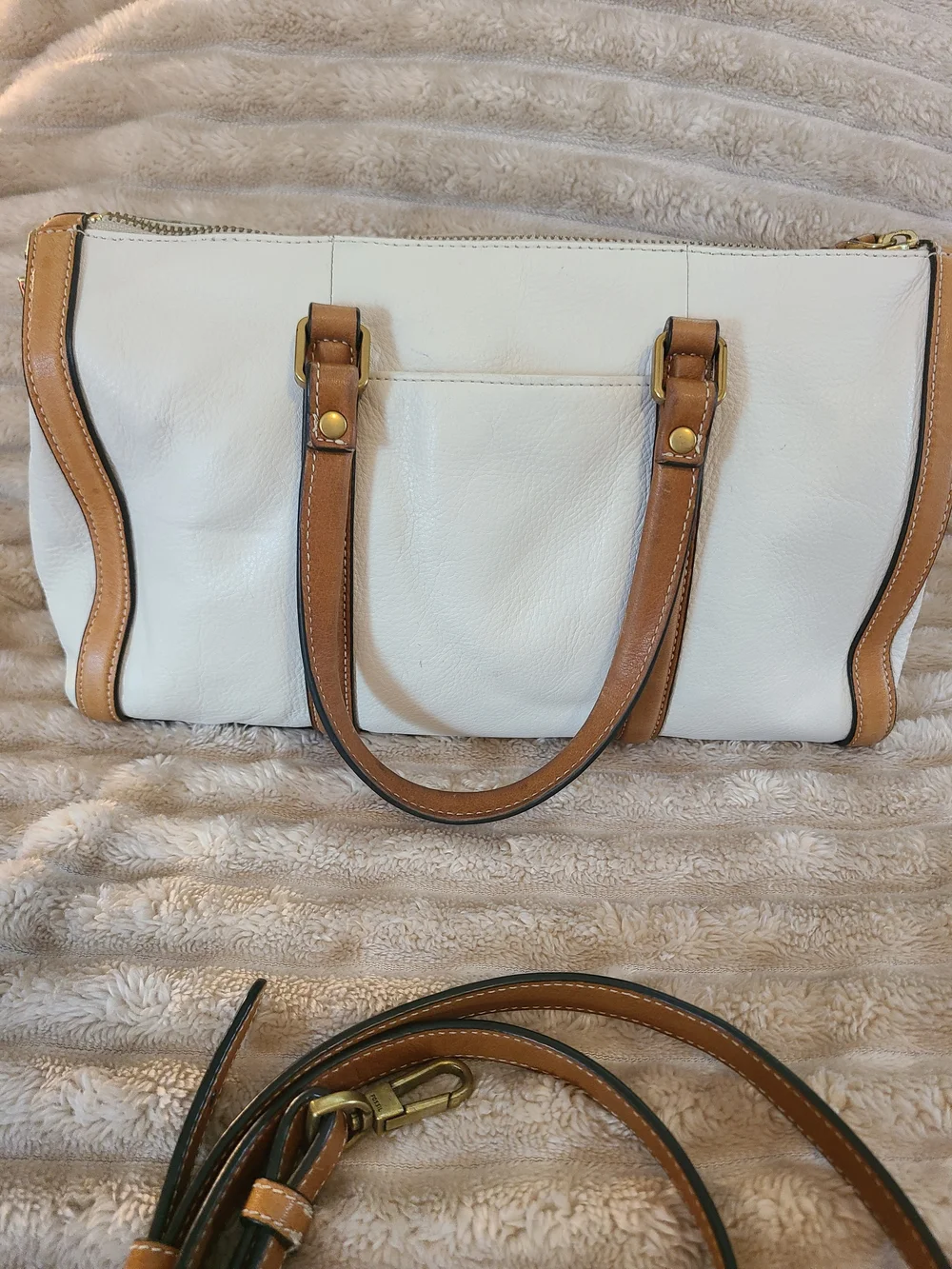 Fossil Kendall Satchel Bag Genuine Leather
